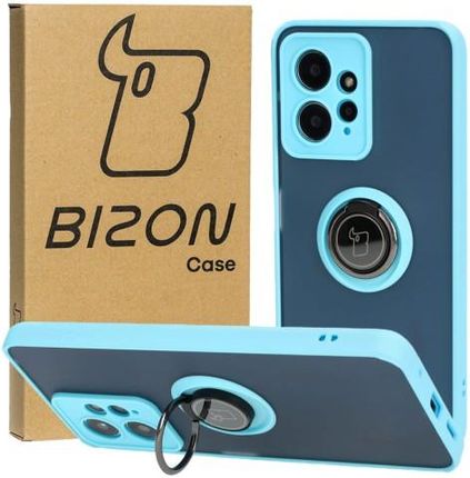 Bizon Etui Case Hybrid Ring Do Xiaomi Redmi Note 12 4G Błękitne
