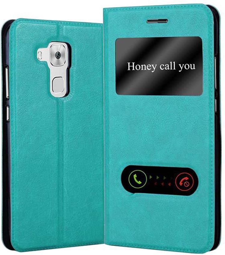 Cadorabo Custodia per Huawei MATE S in NERO DI NOTTE - Protezione in