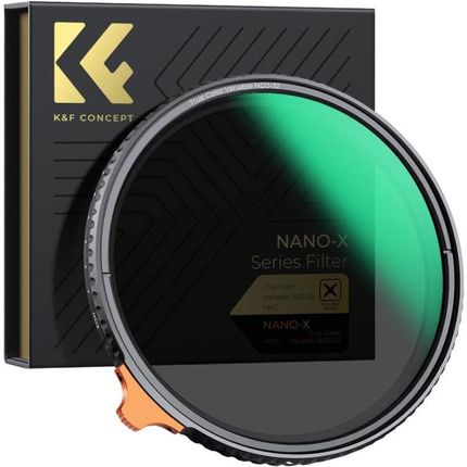 K&F Concept Filtr szary regulowany True Color Nano X (1-5stop) 82mm