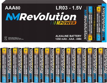 Nm Revolution 80X Baterie Paluszki Aaa Lr03 R3 Alkaliczne 1.5V