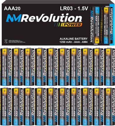 Nm Revolution 20X Baterie Alkaliczne R3 Lr03 Aaa Paluszek Strong