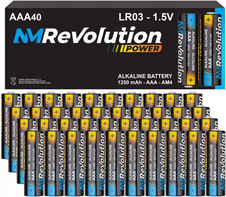 Nm Revolution 40X Baterie Paluszki Aaa R3 Lr03 Alkaliczne 1.5V