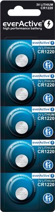 Everactive Bateria Litowa Cr1220 Cr 1220 5 Sztuk