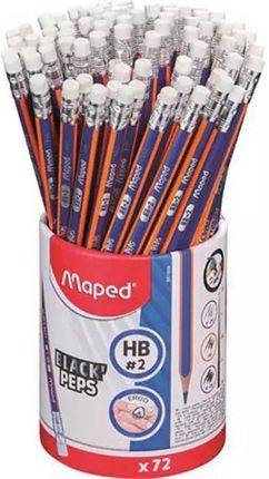 Maped Ołówek Z Gumką Blackpeps Blue Hb 518211