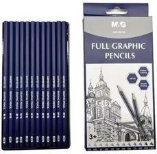 Zdjęcie M&G Ołówek Artystyczny Różne Twardości 12Szt. - Gniew