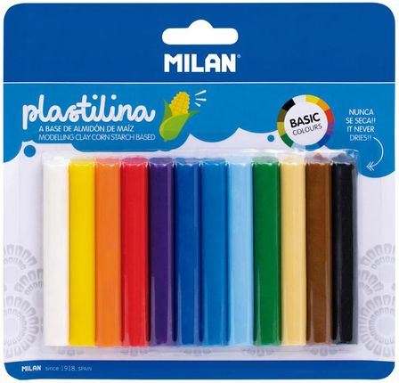 Milan Plastelina Basic 12 Kolorów X 11G
