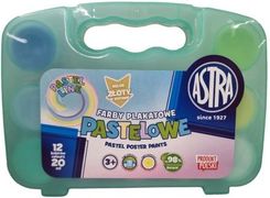 Zdjęcie Astra Farby Plakatowe Pastelowe 12 Kolorów X 20Ml - Kętrzyn