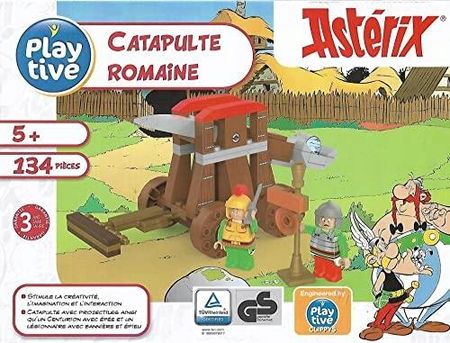 Playtive Asterix I Obelix Klocki Katapulta Duży Zestaw