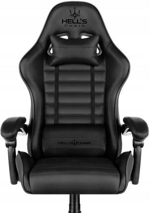 Hell's Chair HC-1003 Black Czarny Tkanina