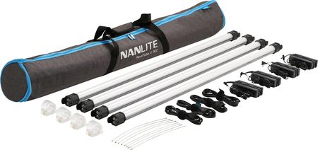Nanlite Pavotube II 30C LED RGBWW Tube Light 4 Light Kit | Zestaw czterech mieczy świetlnych, tub LED, 1m, 60W, DMX, 2700K-7500K