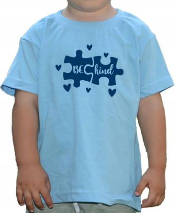 Koszulka dla dzieci AUTYZM niebieska koszulki 128