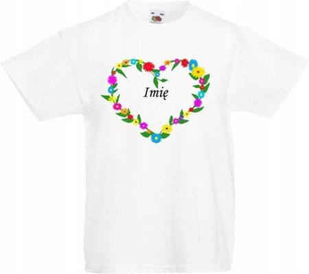 Serce z imieniem Koszulka dla dziewczynki 152