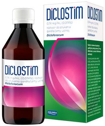 Medicofarma Diclostim 0,74 Mg/ml Roztwór Do Płukania Jamy Ustnej I Gardła 150ml
