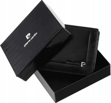 Skórzany portfel z systemem antykradzieżowym RFID — Pierre Cardin