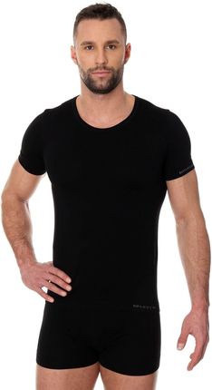 Koszulka Męska Bawełniana Brubeck Comfort Cotton Ss00990A Czarny