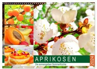 Aprikosen. Die sonnengelben Sommerfrüchte (Wandkalender 2024 DIN A3 quer), CALVENDO Monatskalender