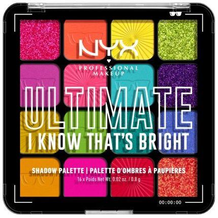 NYX Professional Makeup Ultimate I Know That´s Bright cienie do powiek 12,8 g dla kobiet
