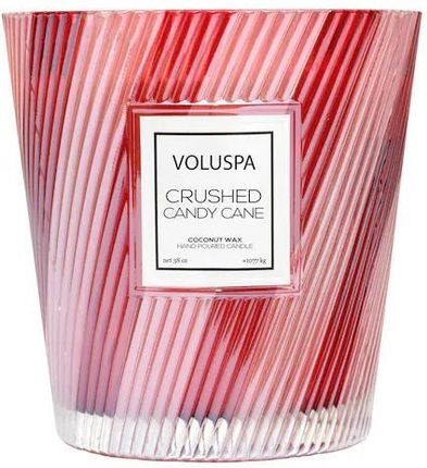 Voluspa Holiday Crushed Candy Cane 3 Wick Candle Świeca