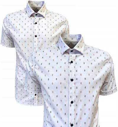 Koszula męska wizytowa biała wzór 3XL ANAGRE