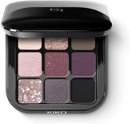 Kiko Milano Glamour Multi Finish Eyeshadow Palette Paleta 9 Cieni Do Powiek O Różnym Wykończeniu 04 Mauve Selection