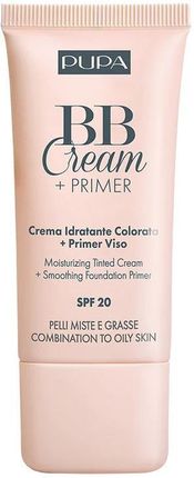 Pupa Milano Bb Cream + Primer Combination To Oily Skin Spf20 Krem Bb I Baza Pod Makijaż Do Cery Tłustej I Mieszanej 004 Bronze 30Ml