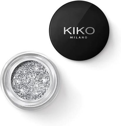 Kiko Milano Stardust Eyeshadow Żelowy Cień Do Powiek Z Biodegradowalnym Brokatem 01 Holo Silver 3.5G