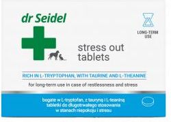 Dr Seidel Stress Out Tabletki w Stanach Niepokoju i Stresu Dla Psów i Kotów 10 Tabletek