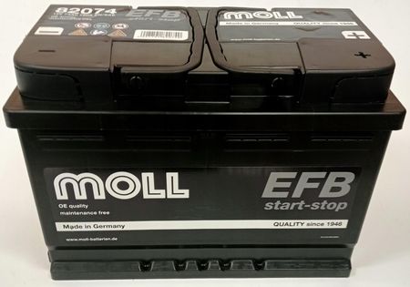 Moll Akumulator Efb 74Ah 720A Start Stop 82074