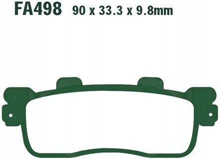 EBC SFA498 18-19 Kymco Street Like S 125i Rear Left FA-SFA-TT-X Brake Pads main image 1