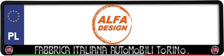 Alfa Design Ramki Pod Tablice Rejestracyjna Fiat