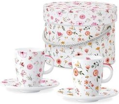 Oh Happy Day Filiżanki Porcelanowe w Ozdobnym Pudełku 80 ml