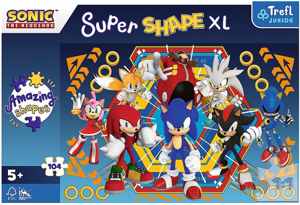 Trefl Puzzle Super Shape XL 104el. Świat Sonica 50032 - Ceny i opinie ...