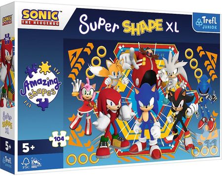 Trefl Puzzle Super Shape XL 104el. Świat Sonica 50032
