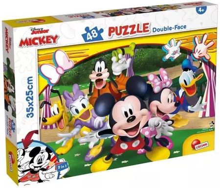 Lisciani Puzzle Dwustronne 48El. Mickey