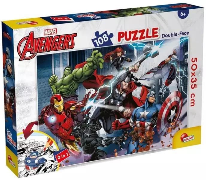 Lisciani Puzzle Dwustronne 108El. Marvel Avengers - Ceny i opinie ...