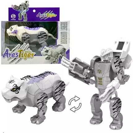 Askato Robot Transformujący Biały Tygrys