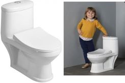 Aqualine Kompakt Wc Dla Dzieci 53x50 Deską Easy Take PT520+PT005
