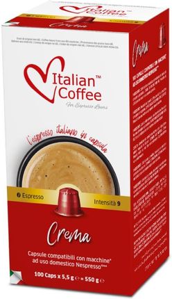Italian Coffee Crema Kapsułki Do Nespresso 100kaps.