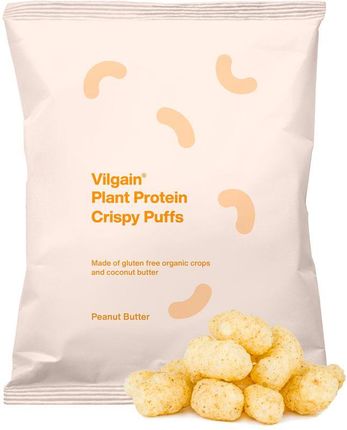 Vilgain Plant Protein Crispy Puffs Bio Masło Orzechowe 50g