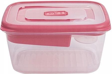 Praktyczna Pojemnik Śniadaniowy Lunchbox Z Wkładem 1,7l Różowy