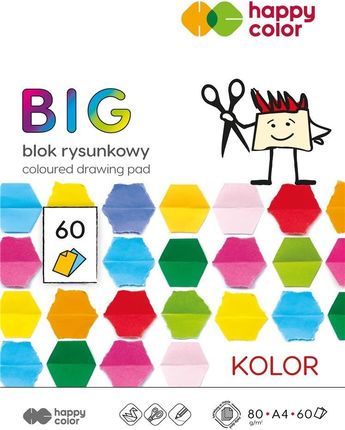 Blok Rysunkowy Kolorowy A4/60K Big Happy Color