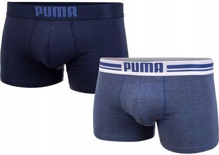 Bokserki męskie Puma Placed Logo Boxer 2P denim 906519 05