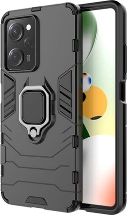 Hurtel Ring Armor Etui Do Xiaomi Redmi Note 12 Pro Poco X5 5G Pancerny Pokrowiec Uchwyt Magnetyczny Czarne