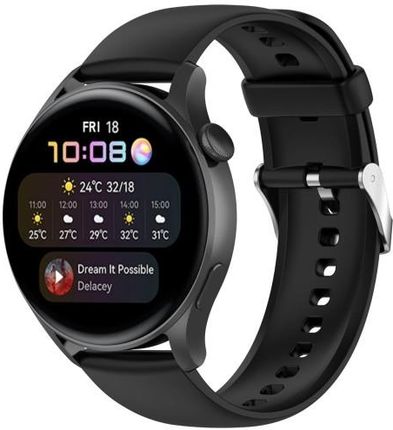 Bizon Pasek Strap Watch Silicone Pro Do Huawei 4 Czarny