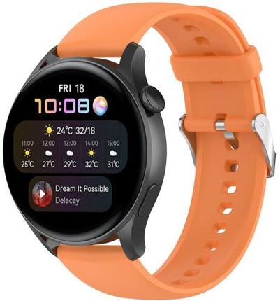 Bizon Pasek Strap Watch Silicone Pro Do Huawei 4 Pomarańczowy