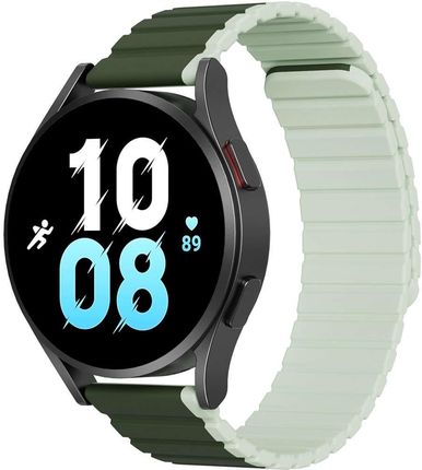 Dux Ducis Uniwersalny Magnetyczny Pasek Samsung Galaxy Watch 3 45Mm S3 Huawei Ultimate Gt3 Se 46Mm Strap Zielony