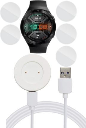 Kabel Ładowarka + 5X Folia Mat Huawei Watch Gt 2E