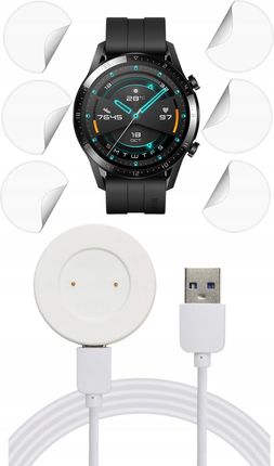 Ładowarka + 6X Folia Błysk Huawei Watch Gt 2 46Mm