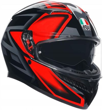 Agv Integralny K3 Mplk Compound Black/Red