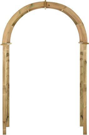vidaXL  Pergola Ogrodowa Zwieńczona Łukiem Impregnowane Drewno Sosnowe 43256 - zdjęcie 3